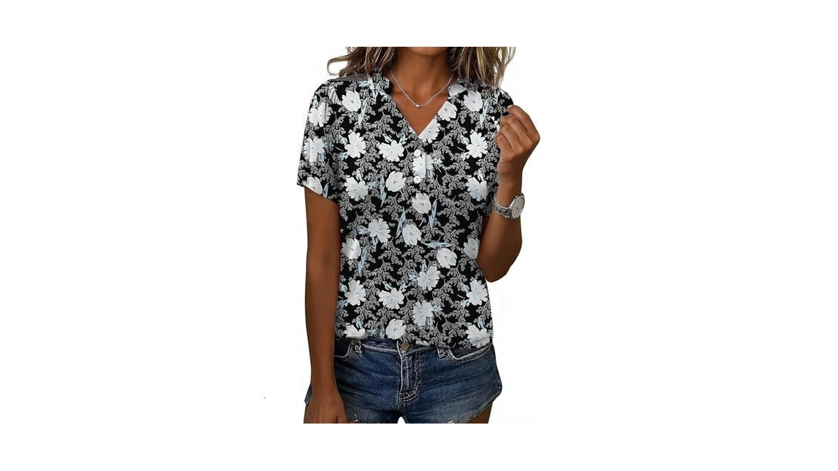 Tops For Girls Short Sleeve Tshirt Stretchy Oversized Summer Top