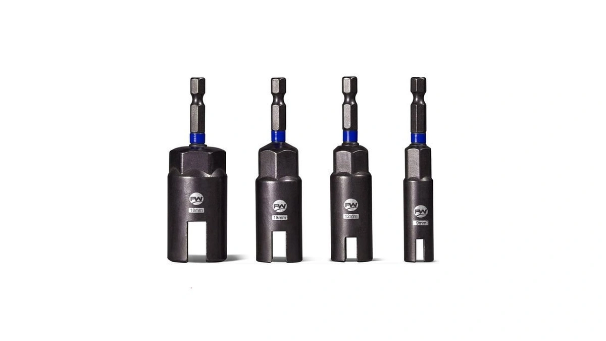 Facoow Wing Nut Driver Set 4pcs, Power Wing Nut Driver
