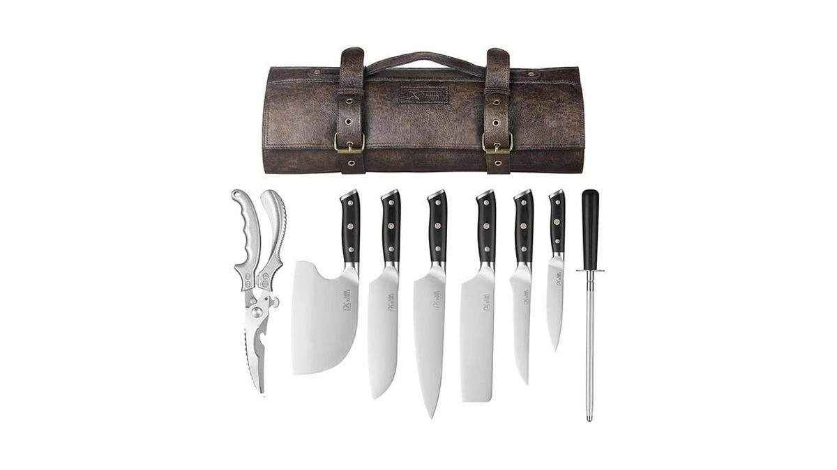 Xchief Pro Chef Knife Set, Meat Boning Carving Cleaver Butcher