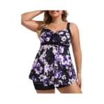Hanna Nikole Women Plus Size Tankini Swimsuit, Two Piece Bathing