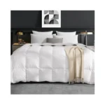 Dreamhood Down Feather Fiber Comforter King Size, Fluffy Breathable White