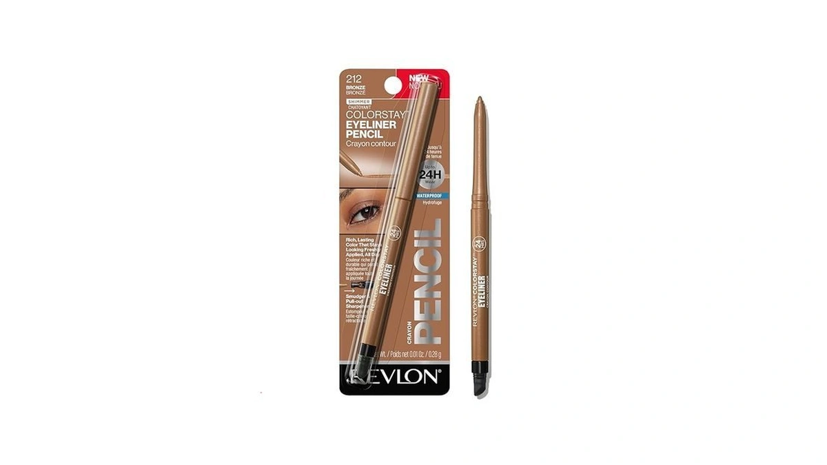 Revlon Colorstay Pencil Waterproof Eyeliner, Smudge-proof, Eye Makeup With Built-in