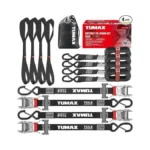 Tumax 4pcs Ratchet Tie Down Straps For 2200lb Break Strength,