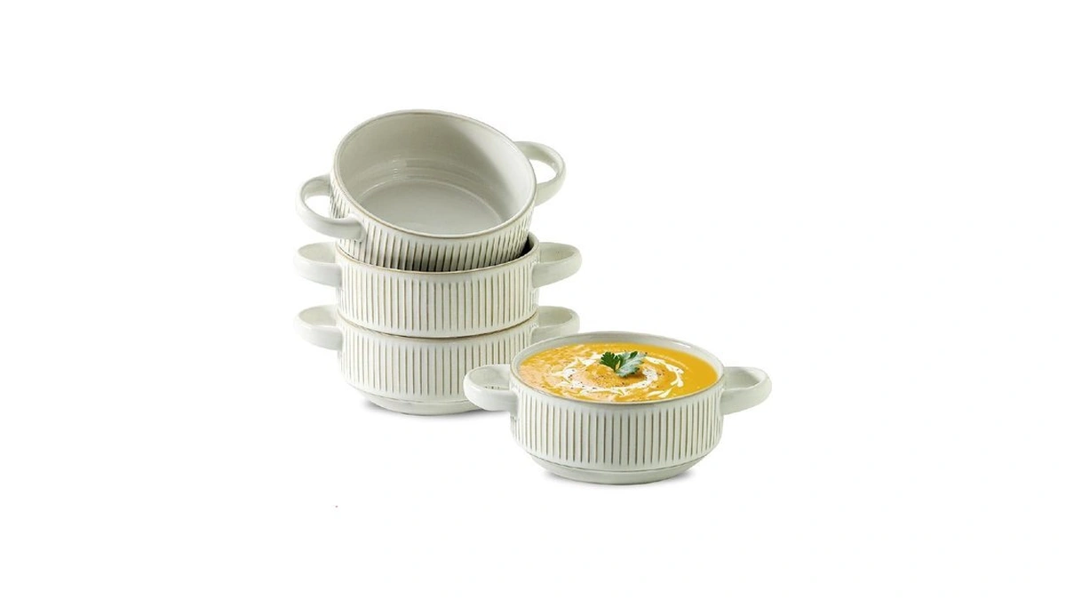 Howise Soup Bowls With Handles, 23 Oz French Onion Soup