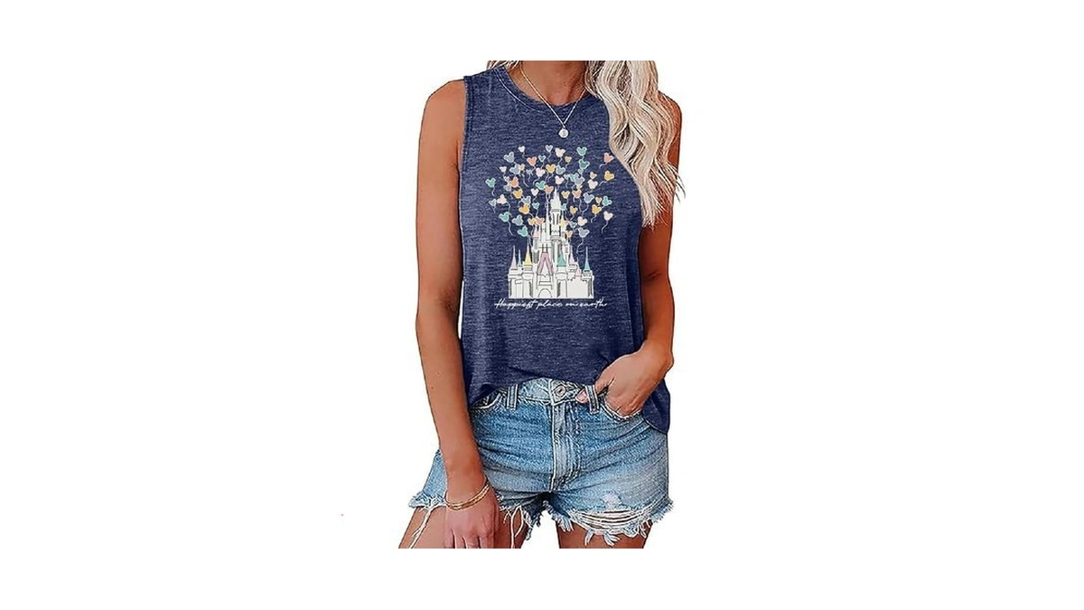 Magic Castle Tank Top Women Happiest Place On Earth Graphic
