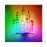 Jandcase Night Lights Plug Into Wall,3d Printed Castle Rgb Night
