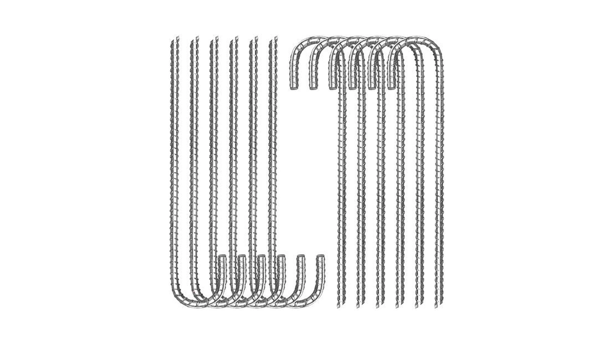 Tingyuan 12 Pack 12 Inch Rebar Stakes Heavy Duty J