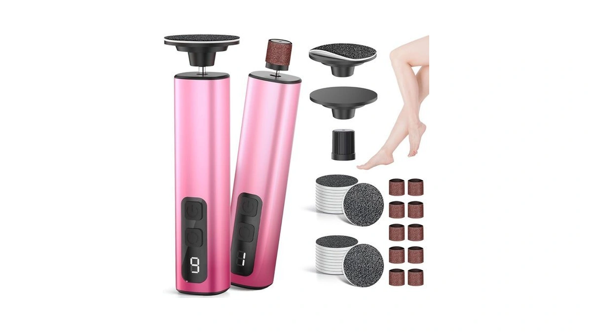 Upgraded Electric Foot Callus Remover, Rechargeable Electric Foot File For