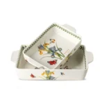 Howise Ceramic Iris Baking Casserole Dish With Handles, Large 2