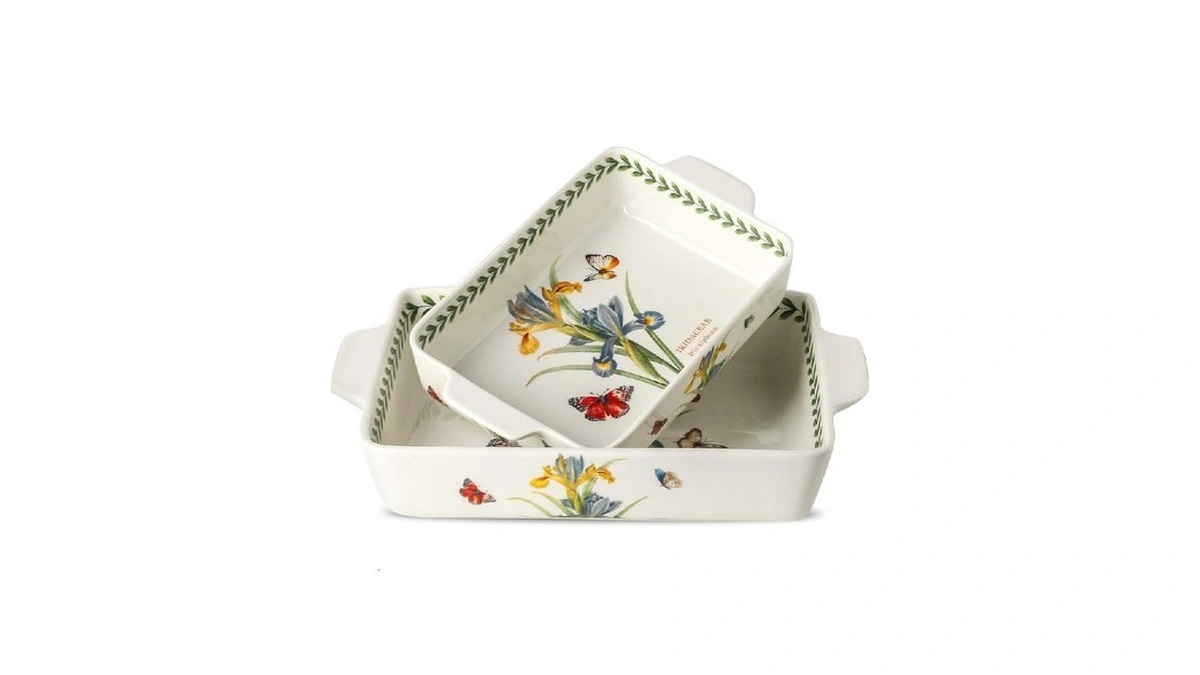Howise Ceramic Iris Baking Casserole Dish With Handles, Large 2