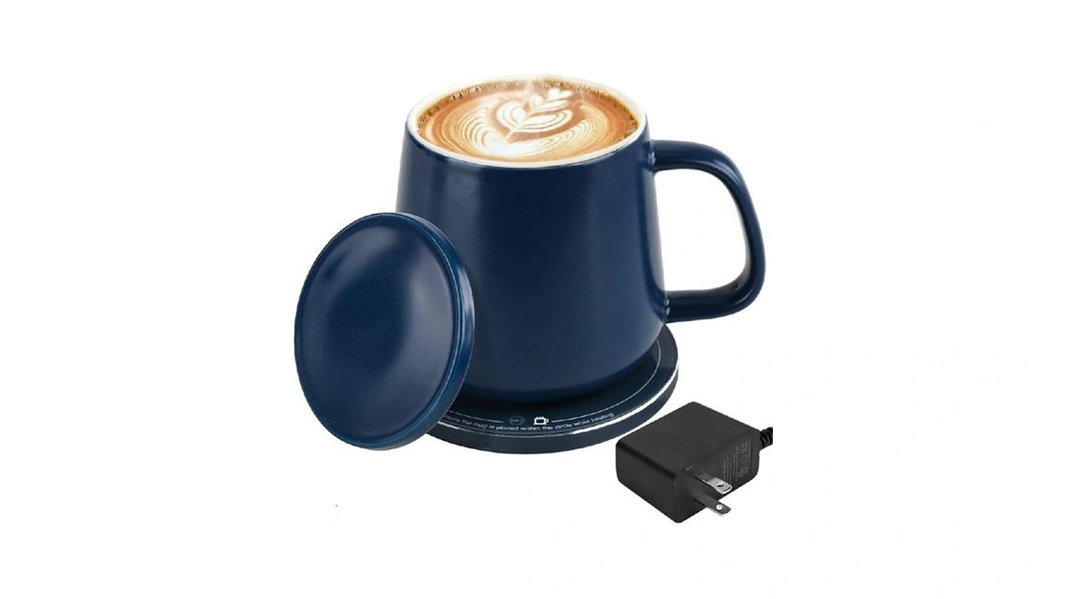 Usberg Smart-warming Ceramic Mug & 15w Wireless Charger Combo -