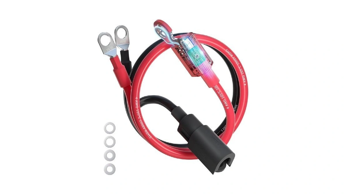 Ampeak 4 Awg Battery Cable 1ft Anti-spark Battery Wire Waterproof