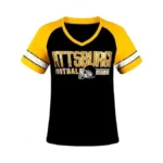 Womens City Football Fans Vintage Sporty V Neck Tee Shirts