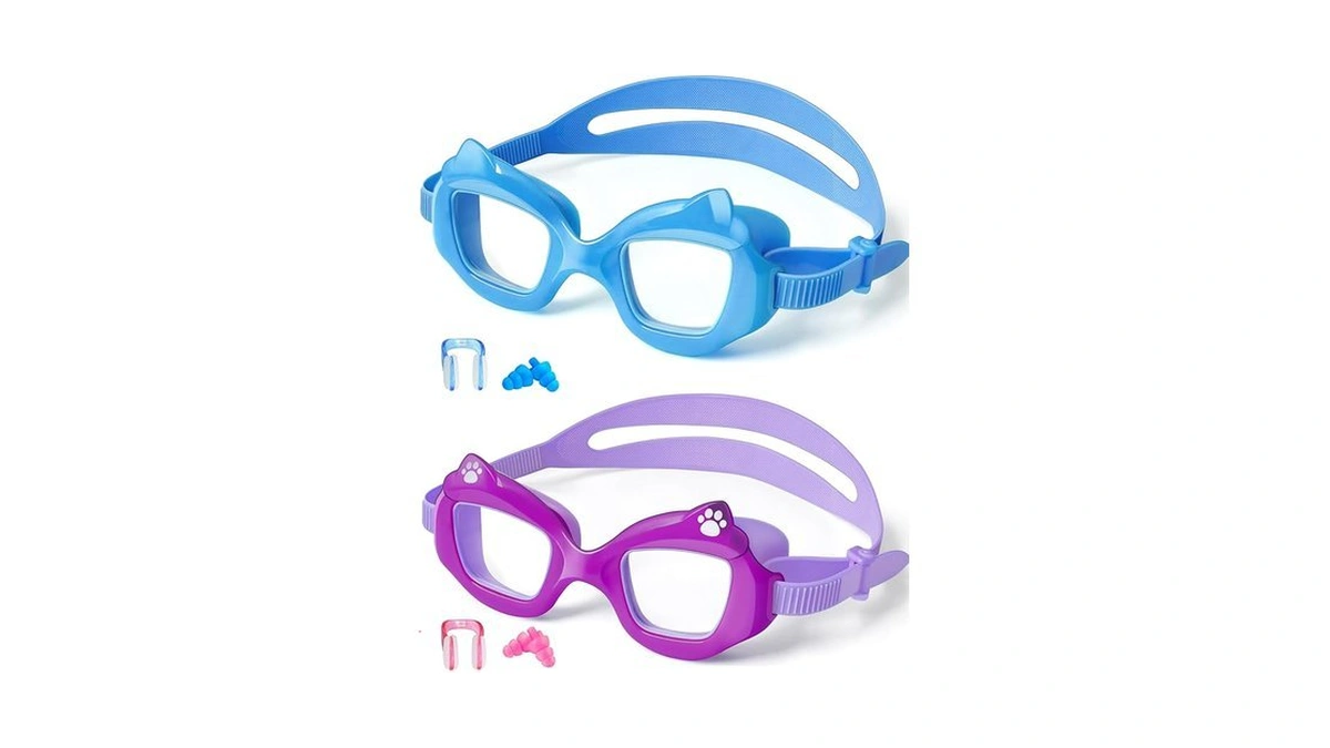 Eversport Kids Swim Goggles 2 Pack, Anti-fog, Leakproof, Uv Protection
