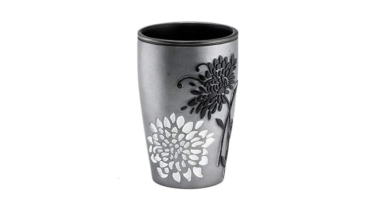Popular Bath Tumbler, Erica Collection, Grey
