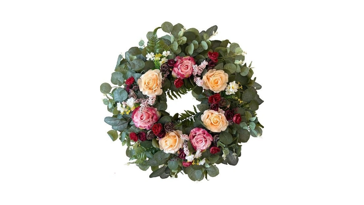 Wanna-cul 24 Inch Spring Wreaths For Front Door,spring Mothers Day