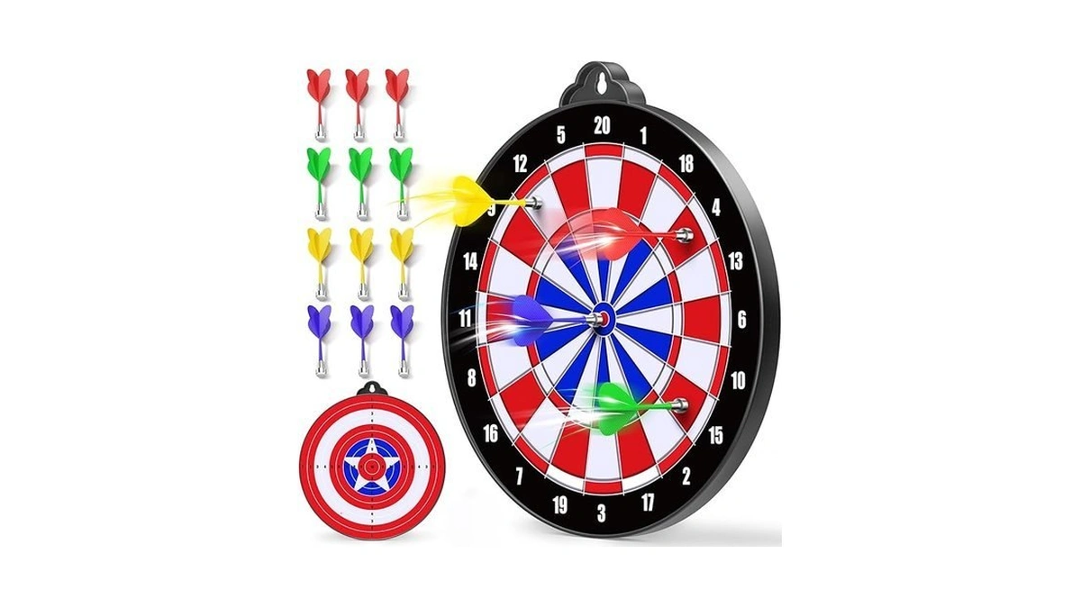 Magnetic Dart Board For Kids - 12pcs Magnetic Darts, Indoor/outdoor