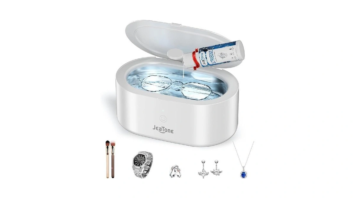 Jeatone Ultrasonic Jewelry Cleaner – 46khz Sonic Cleaner For Rings,