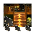 Jsot Deck Step Lights 4 Pack For Outside Fence, Wall,