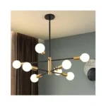 Kaisite Modern Sputnik Chandelier - 8-light Ceiling Light Fixture Height