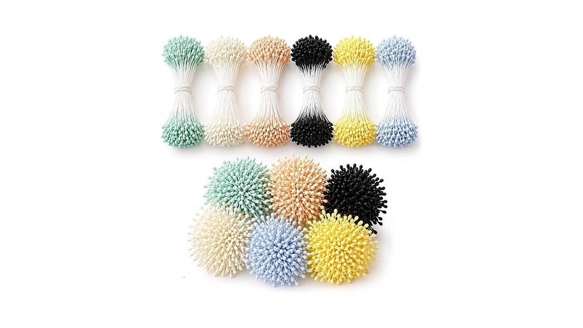 Lagwiuy 2400 Pcs Flower Stamens For Flower Making, 2mm Artificial