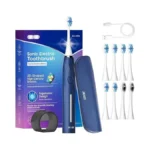 Seago Electric Toothbrush With 8 Soft Bristle Heads For Adults,