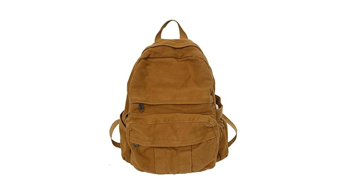 Kaobio Boho Canvas Backpack For School Vintage College Backpack Women