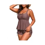 Viaurbe Two Piece Women's Tankini Swimsuits Tank Top Tummy Control