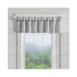 Elrene Home Fashions Tucker Ticking Stripe Window Valance For Kitchen