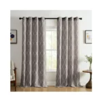 Elrene Home Fashions Medalia Grommet Top Light Filtering Trellis Geometric