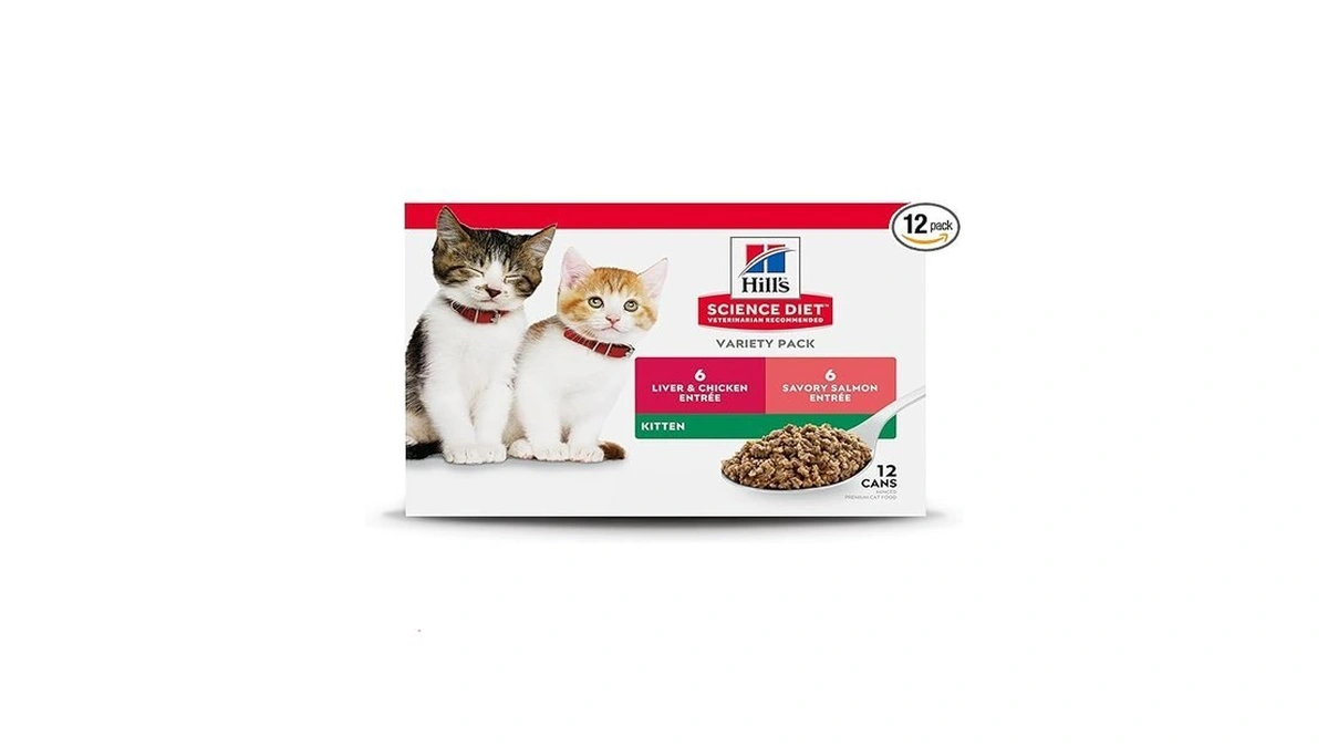 Hill's Science Diet Kitten Wet Cat Food Variety Pack, Liver