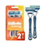 Gillette Sensor5 Men's Disposable Razors, 2 Count