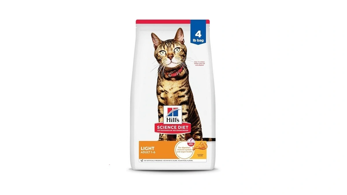Hill's Science Diet Adult 1-6 Light Dry Cat Food, Chicken,