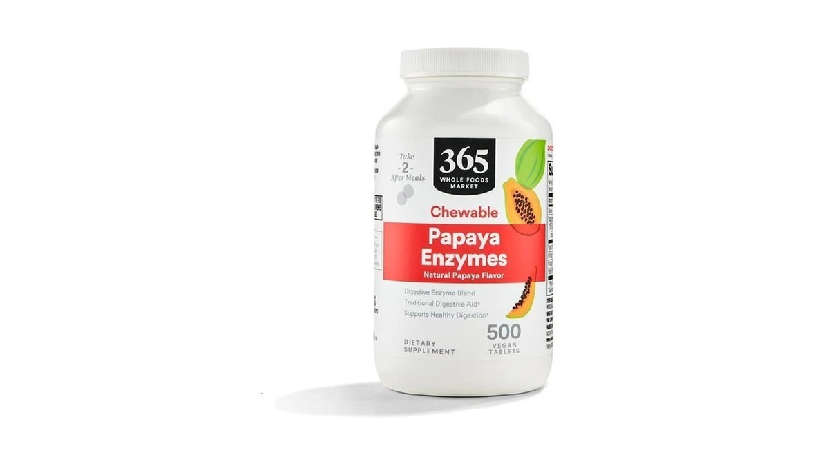 365 By Whole Foods Market, Papaya Enzymes, 500 Chews
