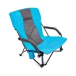 G4free Low Sling Folding Beach Camping Chairs Compact Concert Lumbar