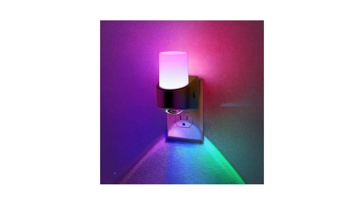 Jandcase Led Night Lights Plug Into Wall, Color Changing Night