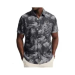 Pj Paul Jones Mens Hawaiian Shirt Short Sleeve Button Down