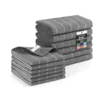 Homaxy Microfiber Kitchen Towels And Dishcloths Set, 12 Pack Soft