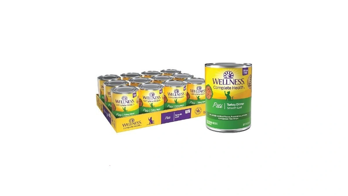 Wellness Complete Health Pate Adult Canned Wet Cat Food, Natural,