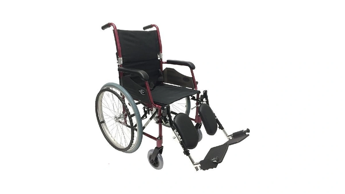 Karman 24 Pound Ultra Lightweight Wheelchair In Burgundy With Elevating