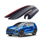 Goodyear Shatterproof Window Deflectors For Kia Sportage 2017-2022, Tape-on Rain