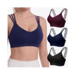 Fittin Padded Sports Bra For Women: Strappy Seamless Zero-friction Yoga