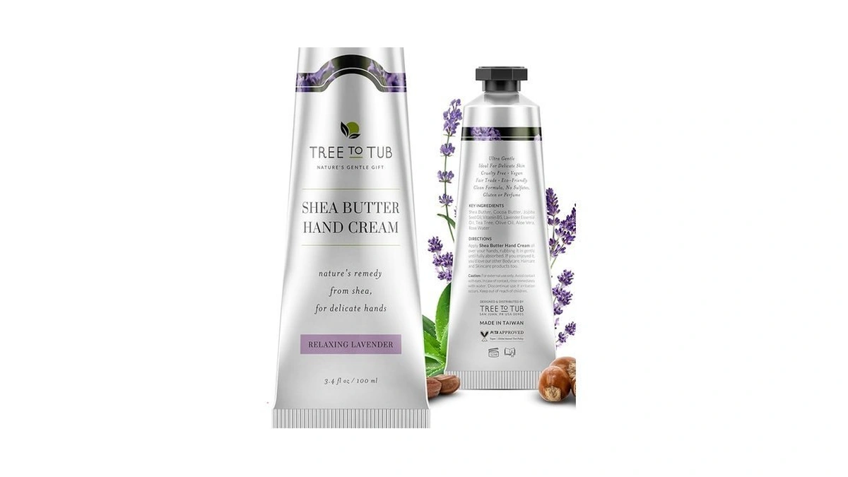 Tree To Tub Shea Butter Hand Cream For Dry Cracked