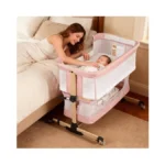 Baby Bassinet Bedside Sleeper, 3-in-1 Bedside Bassinet, 5 Height Adjustable