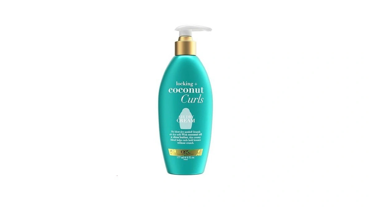 Ogx Locking + Coconut Curls Air Dry Cream, No Parabens,