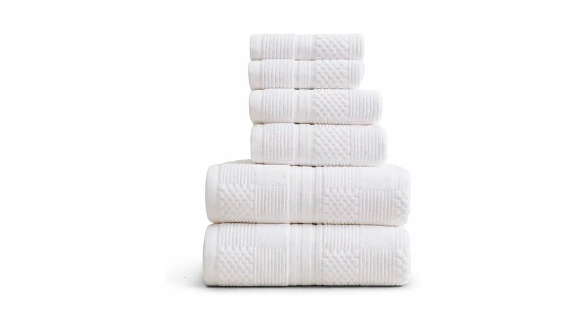Springtree Home 100% Cotton Bathroom Towel Set | 6 Piece