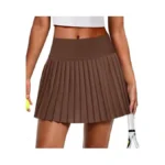 Alaroo Pleated Tennis Skirt For Women With Pockets Shorts High