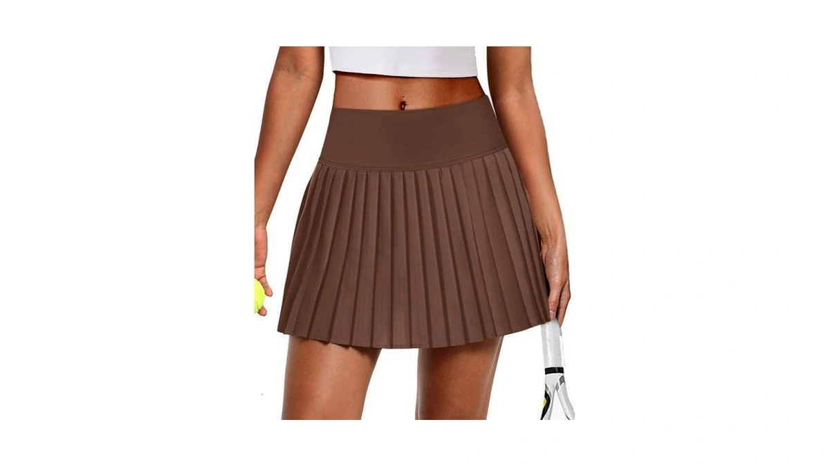 Alaroo Pleated Tennis Skirt For Women With Pockets Shorts High