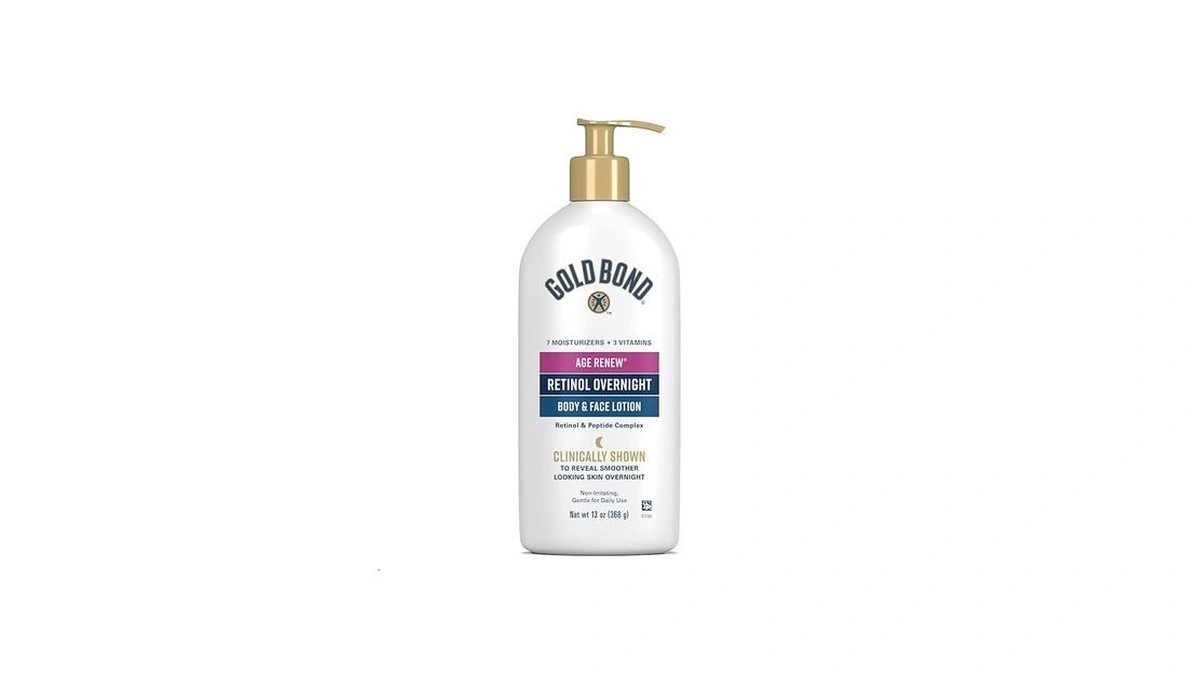 Gold Bond Age Renew Retinol Overnight Body & Face Lotion,
