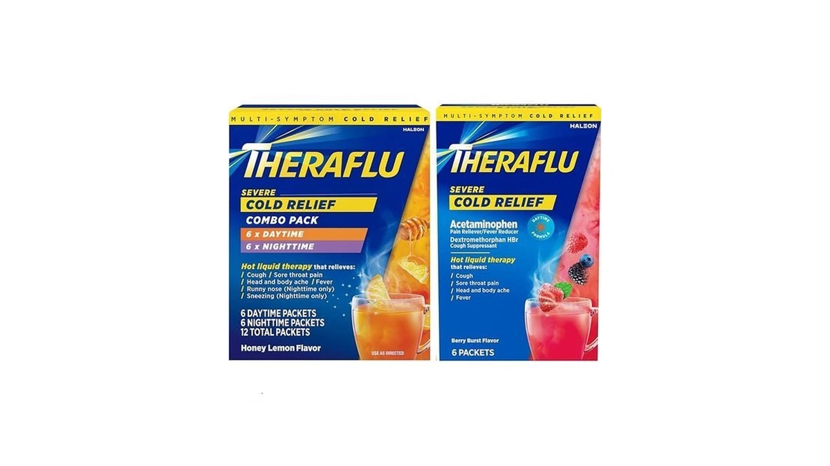 Theraflu Combo Daytime And Nighttime Severe Cold Relief Honey Lemon